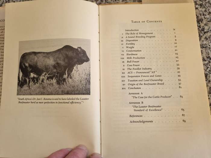 THE LASATER PHILOSOPHY OF CATTLE RAISING by LAURENCE M LASATER 1972  cattle farming
