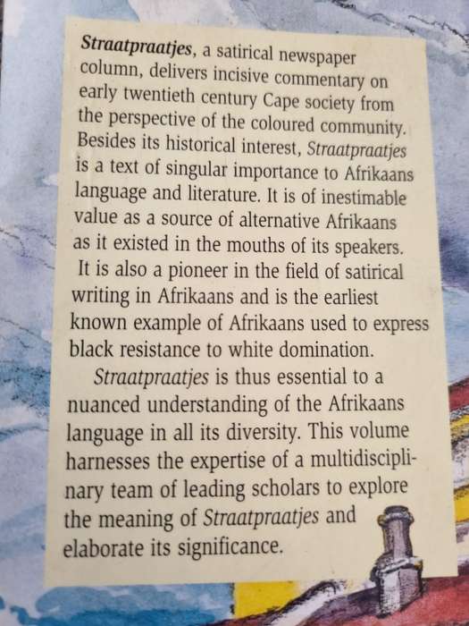 Straat Praatjes, Language, Politics and Popular Culture in Cape Town 1909- 1922 by Mohamed Adhikari