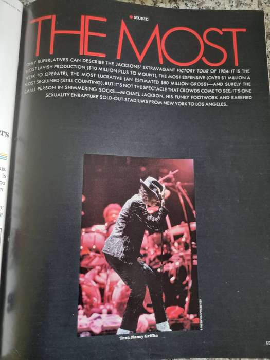 MICHAEL JACKSON LIFE Magazine September 1984 An Exclusive 12 pg Photo Album Musical Tour of Decade