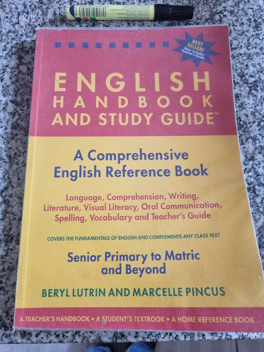 ENGLISH HANDBOOK & STUDY GUIDE English Students SENIOR PRIMARY - MATRIC and BEYOND BERYL LUTRIN