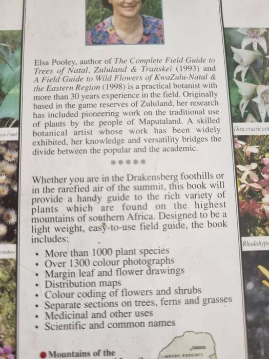 Mountain Flowers  A Field Guide to the Flora of Drakensberg and Lesotho by Elsa Pooley incl. Grasses