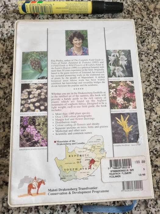 Mountain Flowers  A Field Guide to the Flora of Drakensberg and Lesotho by Elsa Pooley incl. Grasses