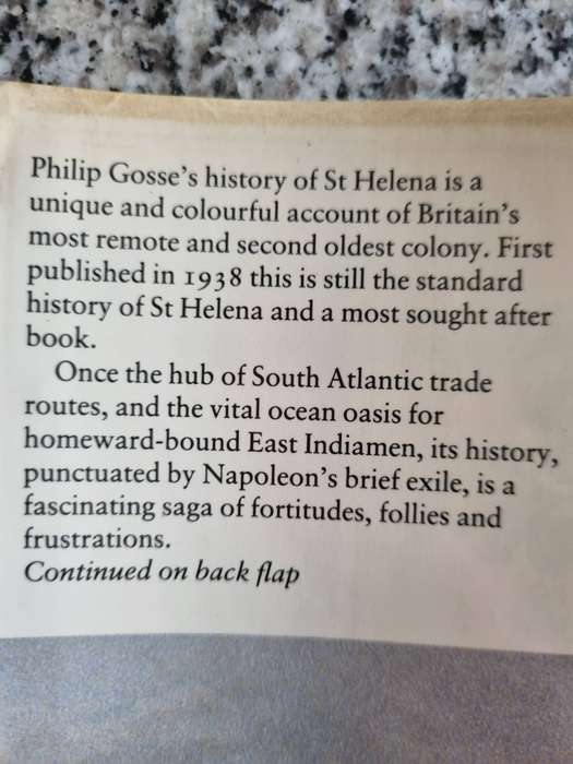 St HELENA 1502 - 1938 PHILIP GOSSE Introduction TREVOR HEARL