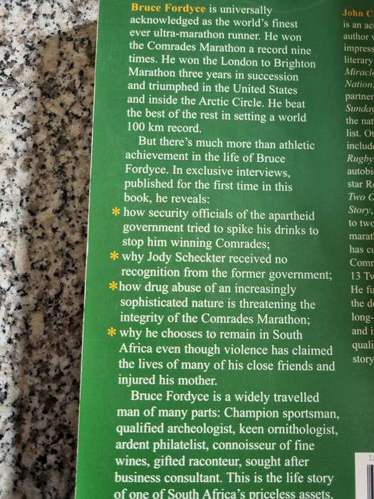 BRUCE FORDYCE COMRADES KING JOHN CAMERON-DOW  (   marathon running  ) Cameron Dow
