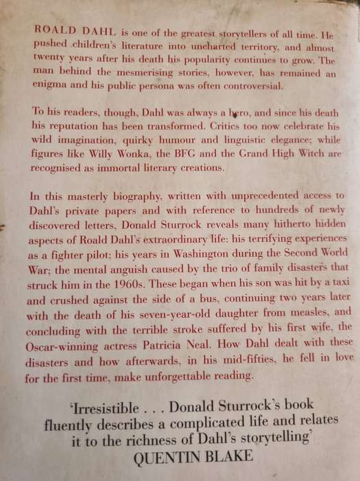 THE LIFE OF ROALD DAHL DONALD STURROCK Storyteller