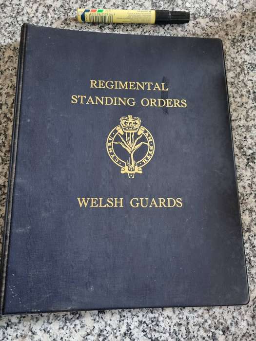 REGIMENTAL STANDING ORDERS WELSH GUARDS 1978 (  collectors )