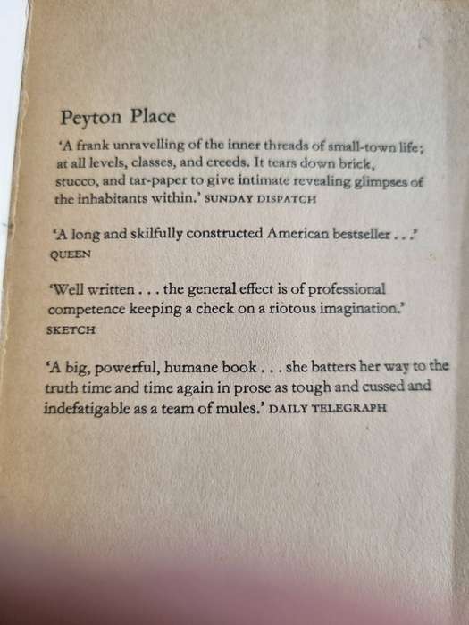 PEYTON PLACE GRACE METALIOUS The All-time Bestseller that Shocked a Generation