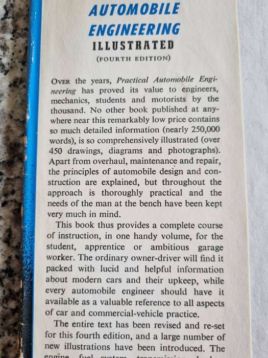PRACTICAL AUTOMOBILE ENGINEERING Editor STATON ABBEY 4th Edition AN ODHAMS Publication Illustrated