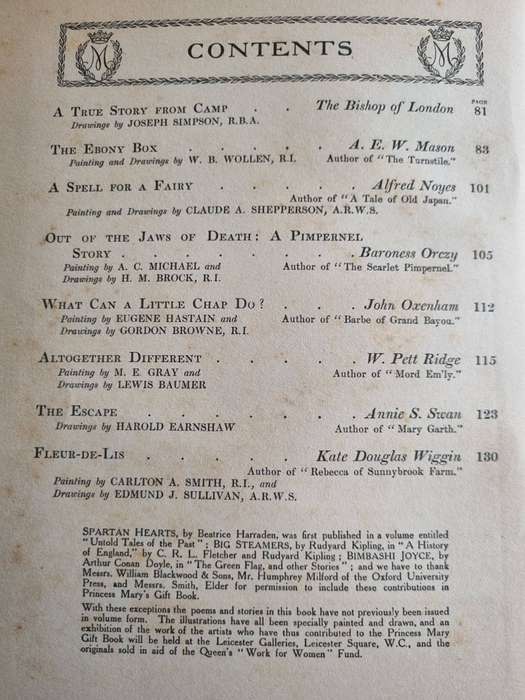 PRINCESS MARY'S GIFT BOOK HODDER & STOUGHTON 1914