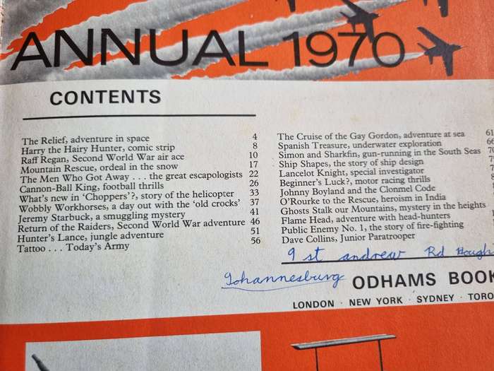 BOYS' WORLD ANNUAL 1970