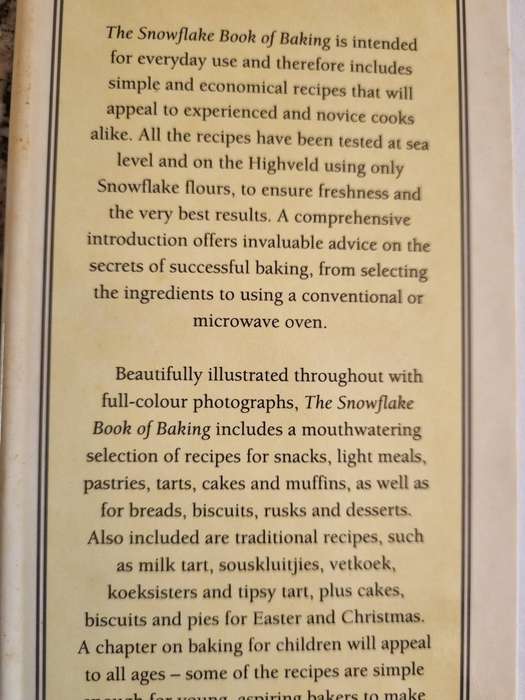 THE SNOWFLAKE BOOK OF BAKING  ( Snowflake Flour Cakes Breads cooking)