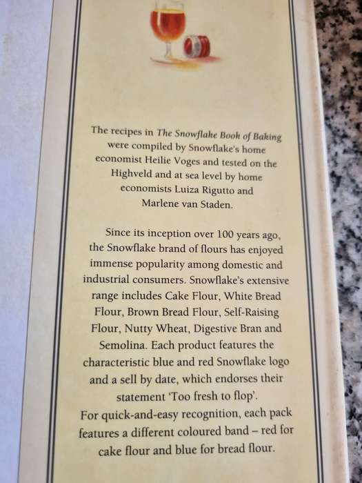THE SNOWFLAKE BOOK OF BAKING  ( Snowflake Flour Cakes Breads cooking)