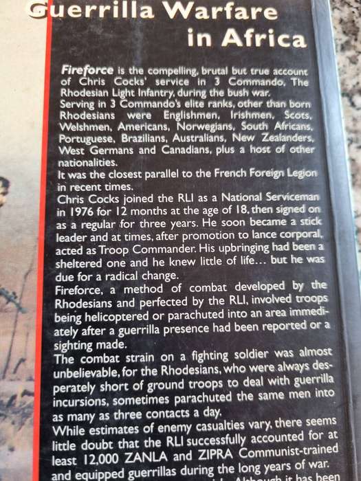 FIREFORCE CHRIS COCKS One Man`s War in the Rhodesian Light Infantry Second Editon