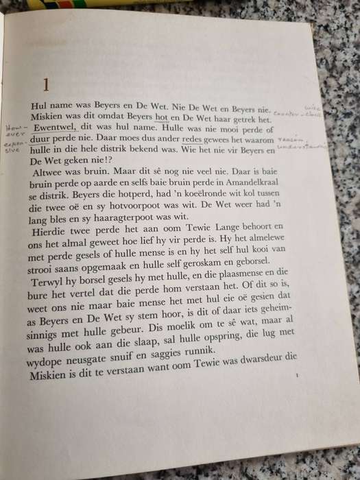 DIE TWEE BRUIN PERDE VAN OOM TEWIE MIKRO Eerste Druk 1967