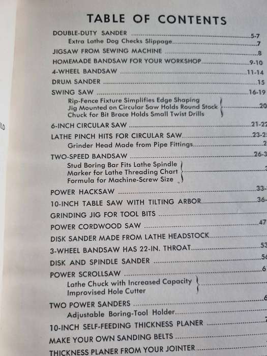 SIXTY POWER TOOLS and how to BUILD them Popular Mechanics Craftsman Library 1952