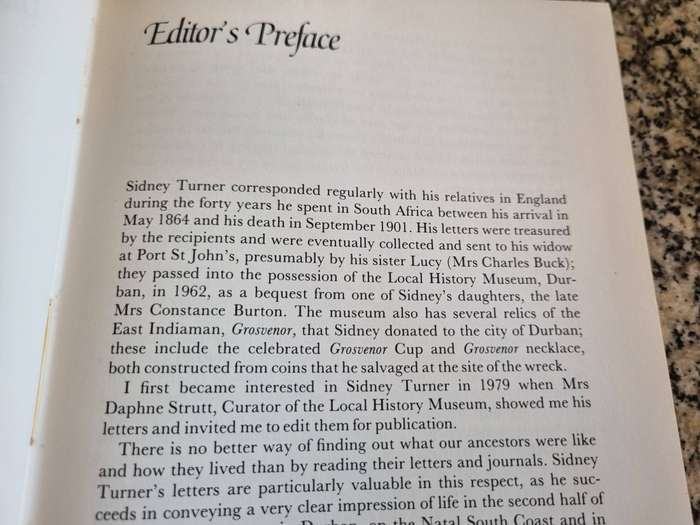 PORTRAIT OF A PIONEER The Letters of Sidney Turner from South Africa 1864 - 1901 DAPHNE CHILD