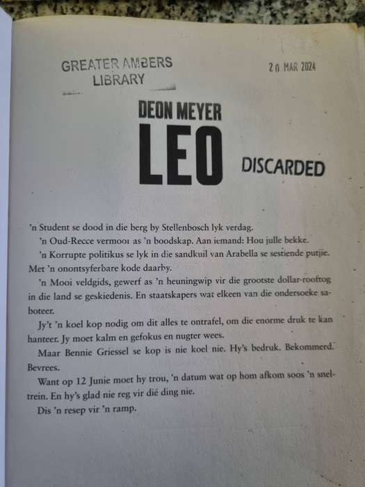 DEON MEYER LEO
