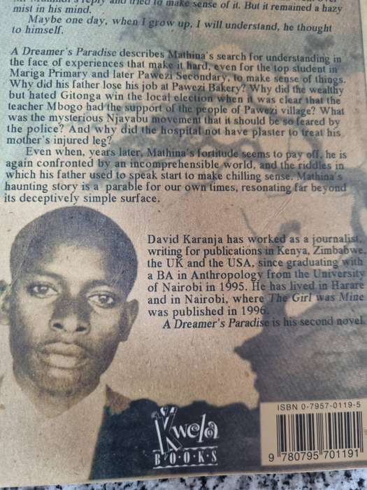 A DREAMER'S PARADISE DAVID KARANJA