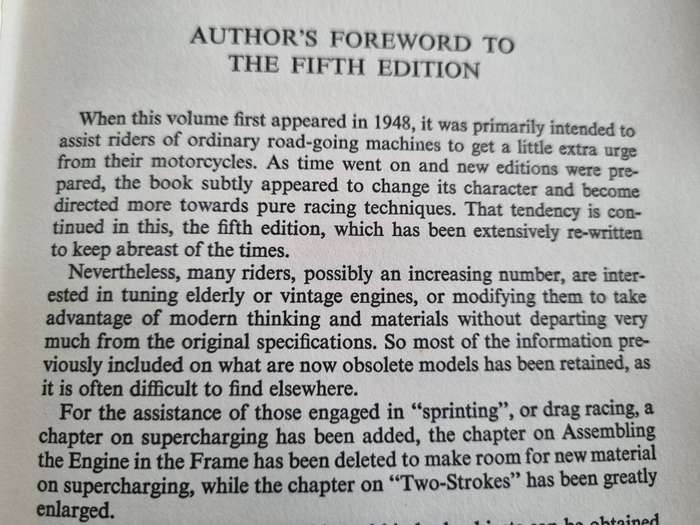 P E IRVING TUNING FOR SPEED Increase the Performance of all types of Motorcycles 5th Edition 1969