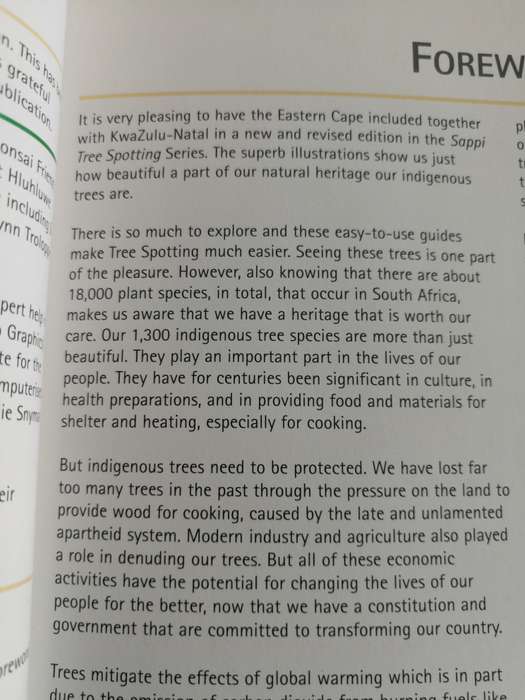SAPPI TREE SPOTTING KWAZULU NATAL & EASTERN CAPE VAL THOMAS & RINA GRANT