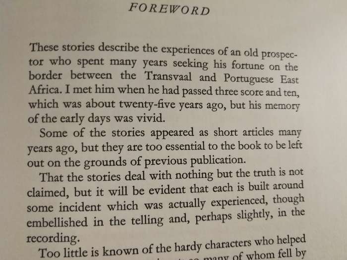 OLD DUSTY OF THE LOW VELD GEORGE CAMPBELL ( LIFE OF AN OLD PROSPECTOR ) 1964