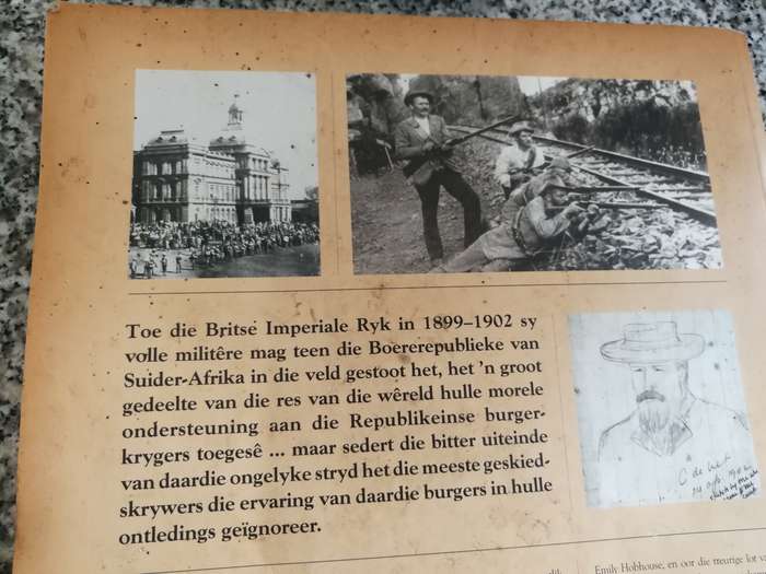 OORLOG -BEELD NUUSBLAD OOR DIE STRYD TUSSEN BOER EN BRIT JACKIE GROBLER  Boeroorlog Afrikaans