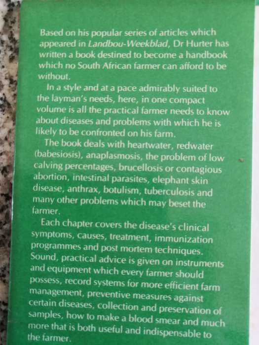 VETERINARY SCIENCE FOR THE PRACTICAL FARMER L R HURTER  Livestock farming
