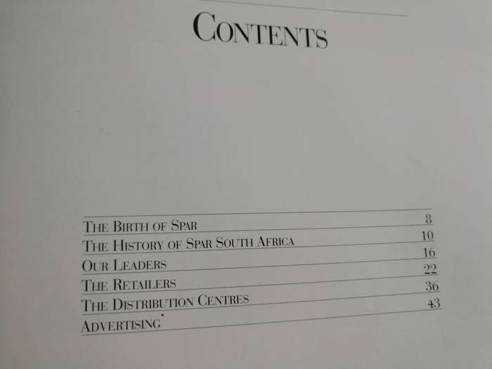 30 YEARS OF SPAR SOUTH AFRICA 1963 - 1993 TESSA DESBURY  ( Spar Group Tribute & History Thirty