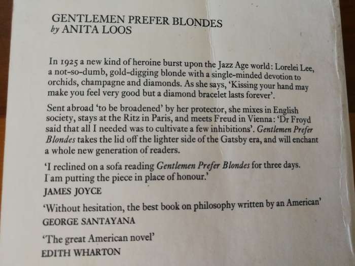 GENTLEMEN PREFER BLONDS ANITA LOOS