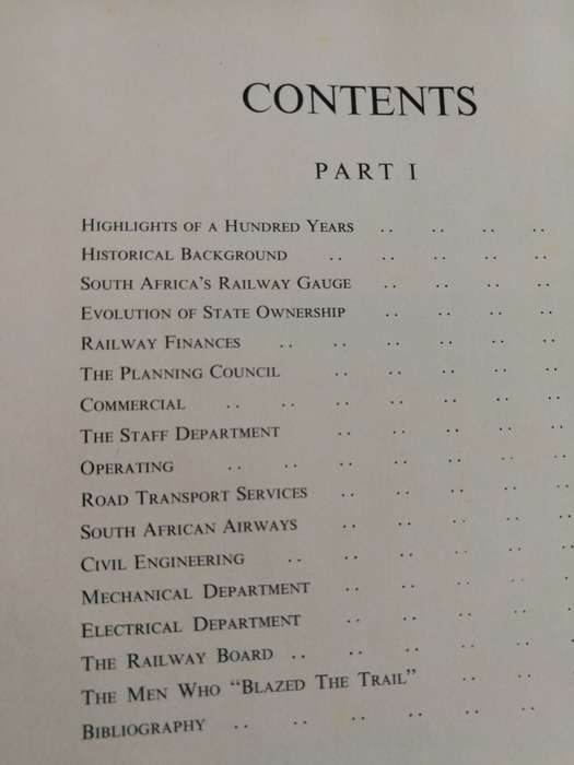 A CENTURY OF TRANSPORT 1860 1960 Achievements of S Africa RAIL ROAD AIR  & Harbour Services trains