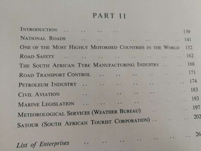 A CENTURY OF TRANSPORT 1860 1960 Achievements of S Africa RAIL ROAD AIR  & Harbour Services trains