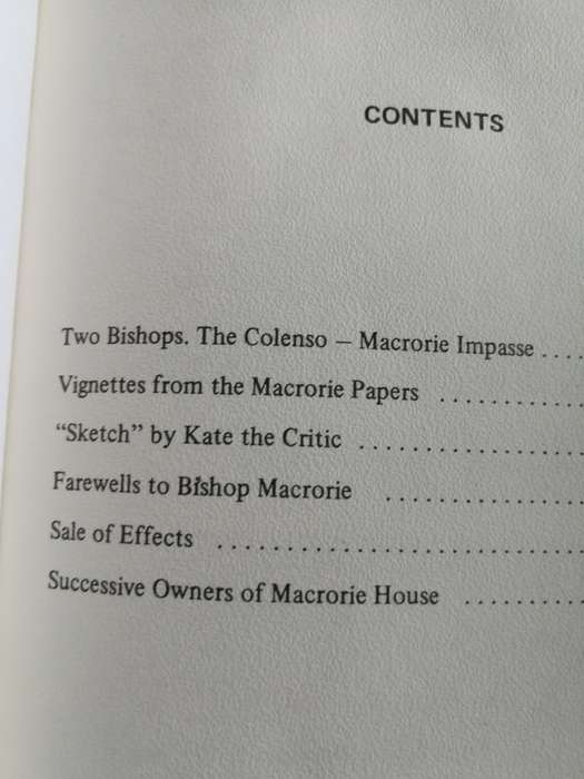 MACRORIE GENTLE BISHOP OF MARITZBURG & his confrontation with JOHN WILLIAM COLENSO 1869-1891