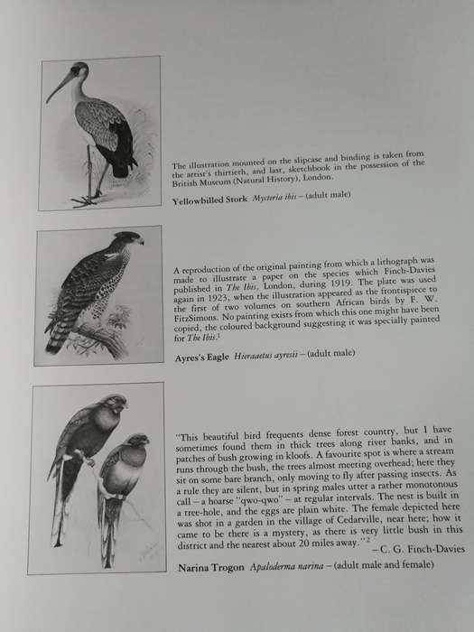 THE BIRD PAINTINGS OF C G FINCH-DAVIES Limited Edition 4023 of 5026 copies FINCH DAVIES