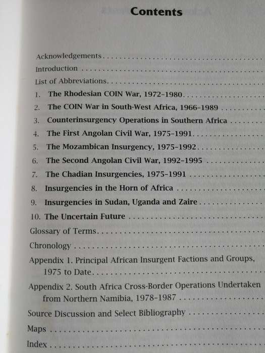 CONTINENT ABLAZE Insurgency Wars  Africa 1960 to '98 J W TURNER wars military  Southern Africa and
