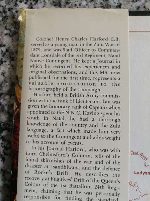 ZULU WAR JOURNAL COL. HENRY HARFORD C .B.  Natal Native Contingent  Ed. DAPPHNE CHILD
