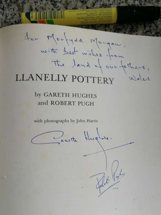 LLANELLY POTTERY by and SIGNED BY GARETH HUGHES & ROBERT PUGH