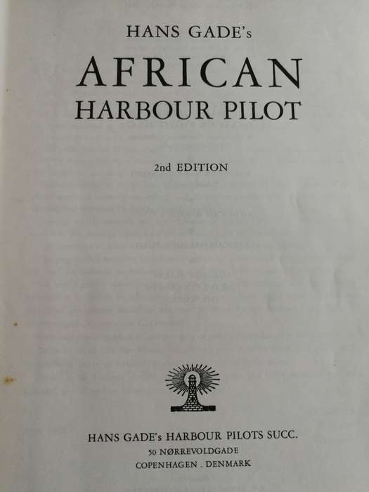 HANS GADE AFRICAN HARBOUR PILOT  ( GADE's ) Shipping Harbour details maps  navigation naughtical