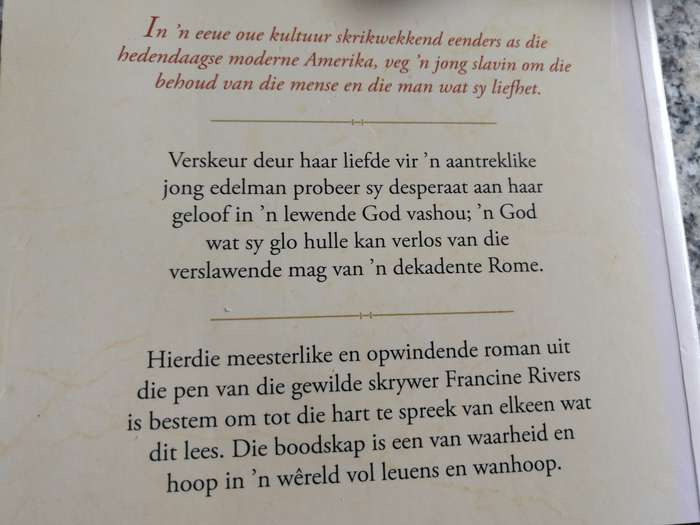 FRANCINE RIVERS STEM IN DIE WIND MERK VAN DIE LEEU 1 ( Afrikaans )