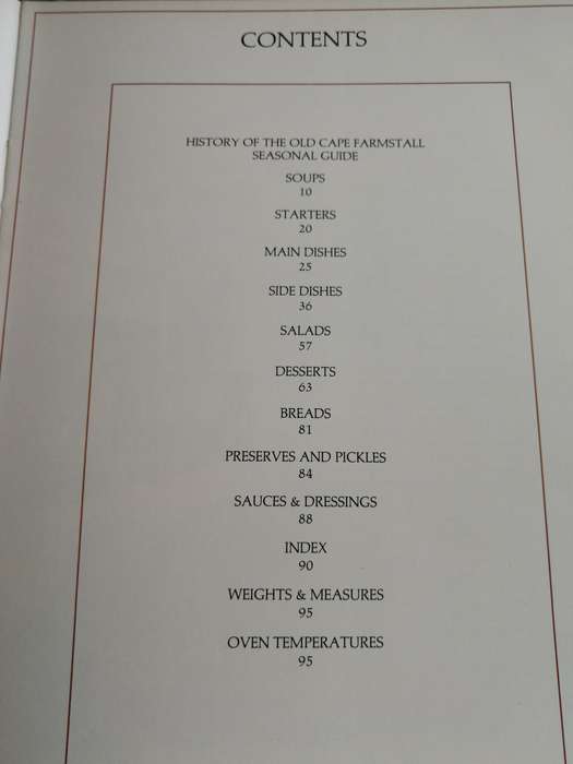 THE OLD CAPE FARMSTALL COOKBOOK JUDY BADENHORST GLENDA MOODY & SARAH SEYMOUR