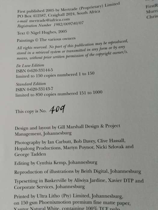 VIEWS IN COLONIAL NATAL NIGEL HUGHES  Paintings of Cathcart William Methven ( Signed by the Author )