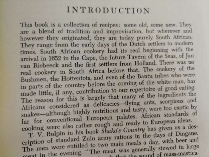 TRADITIONAL COOKERY IN SOUTHERN AFRICA JUDY DESMOND Illustrated by Penny Miller Pub. around 1974