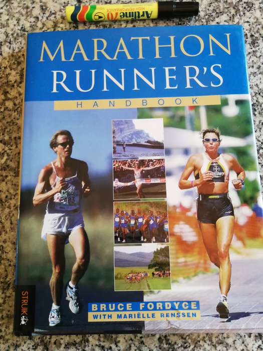 BRUCE FORDYCE with MARIELLE RENSSEN MARATHON RUNNERS (   long distance running  )