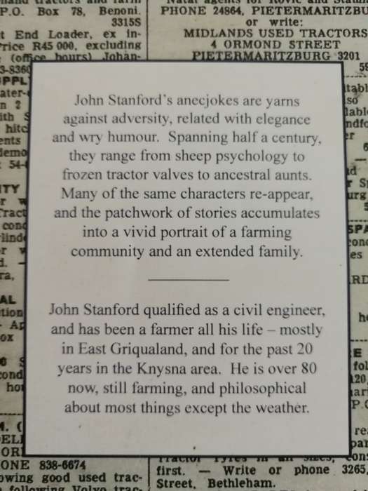 EAST GRIQUALAND ANECJOKES JOHN STANFORD Stories spanning half a century