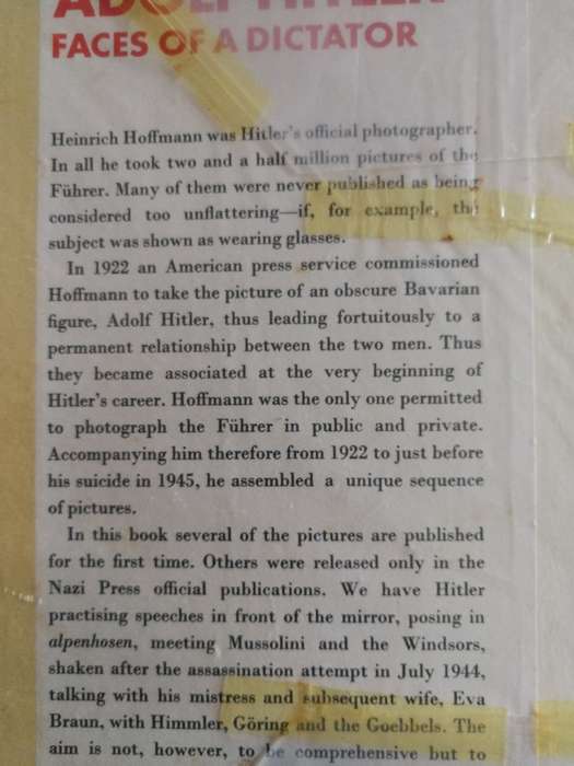 ADOLF HITLER FACES OF A DICTATOR Text and Captions JOCHEN von LANG 1969