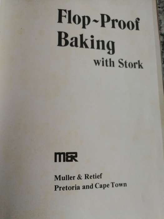 FLOP PROOF BAKING WITH STORK  ( Flop-Proof )  published around 1975