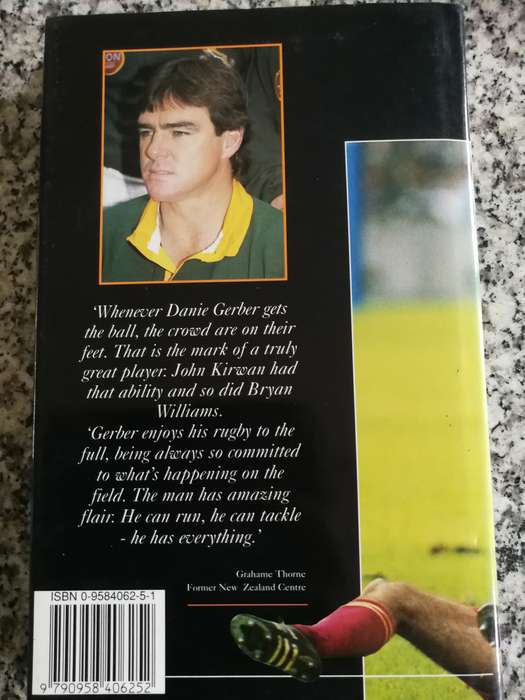 Signed DANIE GERBER MAESTRO OF THE MIDFIELD CHRIS SCHOEMAN ( Springbok  rugby )