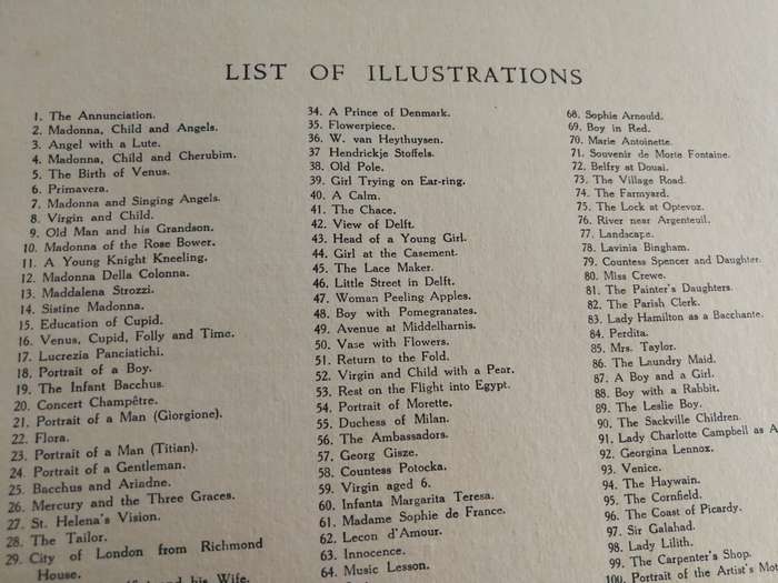 FAMOUS WORKS OF ART United Tobacco 100 Cards The World's Masterpieces  ( suggested for Art Students