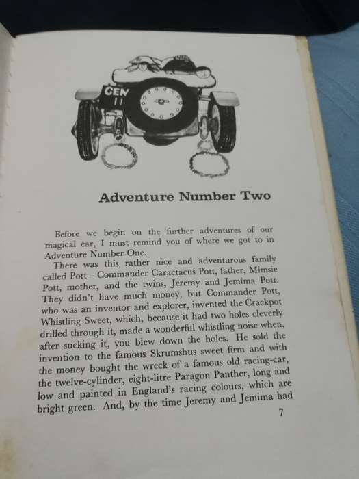 CHITTY CHITTY BANG BANG THE MAGICAL CAR ADVENTURE No. 2 IAN FLEMING Illustrations . J BURNINGHAM