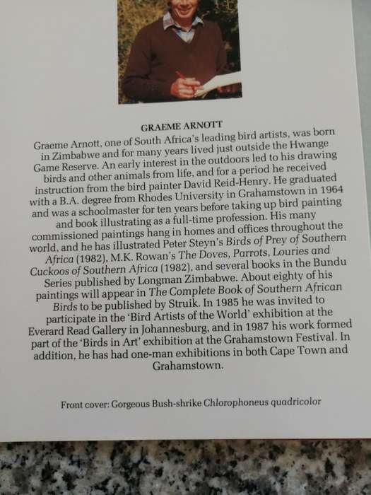 SHRIKES OF SOUTHERN AFRICA TONY HARRIS GRAEME ARNOTT in a protective slipcase birds birding