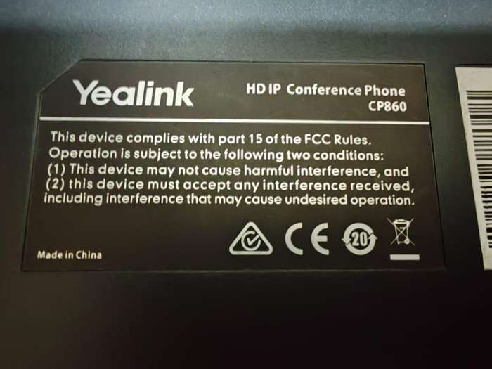 Yealink CP860 HD IP CONFERENCE PHONE